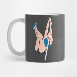 Pole Vault Shirt with Female Pole Vault Jumper Mug